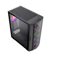 GABINETE GAMER DIAMOND CP BK 1 FAN REAR/ 2 FAN UP/ S/FUENTE