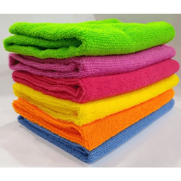 PAÑO LIMPIEZA MICROFIBRA MULTIUSO 40x40 cm PACK 5 UN