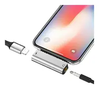 ADAPTADOR AUDIO LIGHTNING/JACK A LIGHT LS25/PLATEADO HOCO