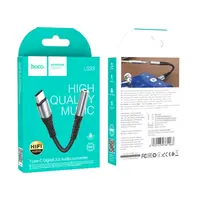 ADAPTADOR/CABLE USB C A JACK AUDIO 3.5 LS33  HOCO