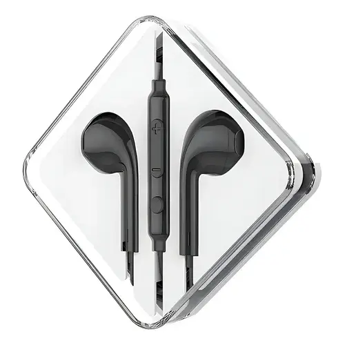 AUDIFONO ALAMBRICO PLUG 3.5 IN-EAR C/MICROFONO M55  NEGRO
