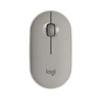 Logitech Pebble Wireless Mouse with Bluetooth or 2.4 GHz Receiver - Sand - Ratón - óptico - 3 botones - inalámbrico - Bluetooth - receptor inalámbrico USB - arena