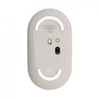 Logitech Pebble Wireless Mouse with Bluetooth or 2.4 GHz Receiver - Sand - Ratón - óptico - 3 botones - inalámbrico - Bluetooth - receptor inalámbrico USB - arena