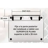 BASE NTBK 14" A 17" ALUMINIO  ADHESIVO/UT-STBAR UTEK