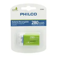 BATERIA RECARGABLE 280 MAH NI-MH 9V 92800 PHILCO