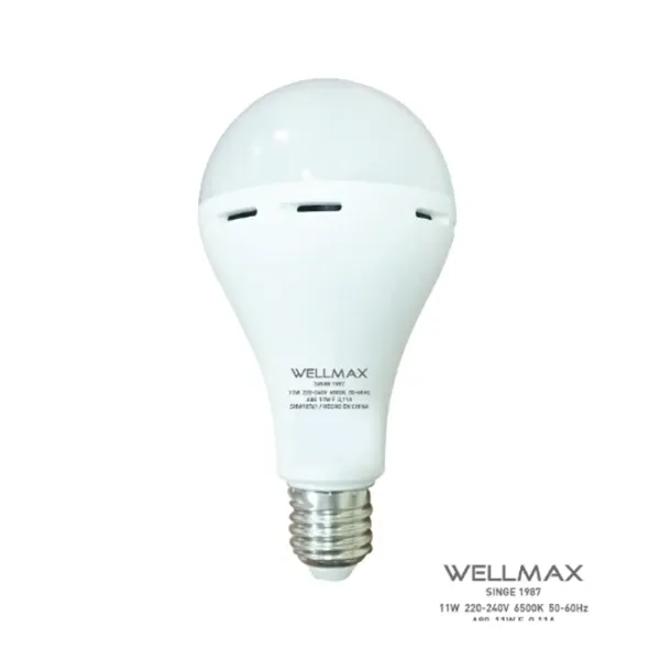 AMPOLLETA LED TIPO BALLET/LUZ CALIDA A60/9W/E27/172970 WELLMAX