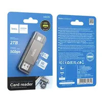 CARD READER USB/ USB-C 3.0 SD/MSD  2TB HB39 HOCO