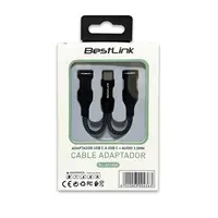 CABLE ADAPTADOR  USB-C A USB-C + AUDIO TIPO Y BL-AD200A BESTLINK