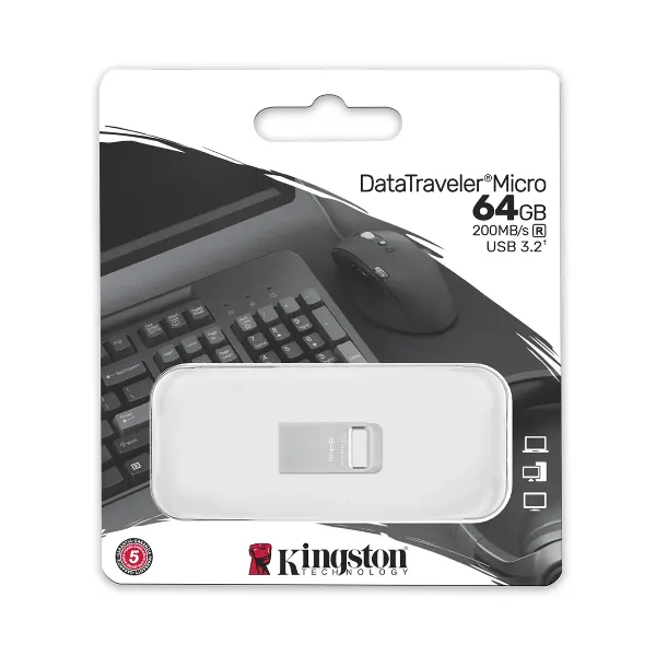 PENDRIVE 64GB USB 3.2 DATA TRAVELER MICRO KINGSTON
