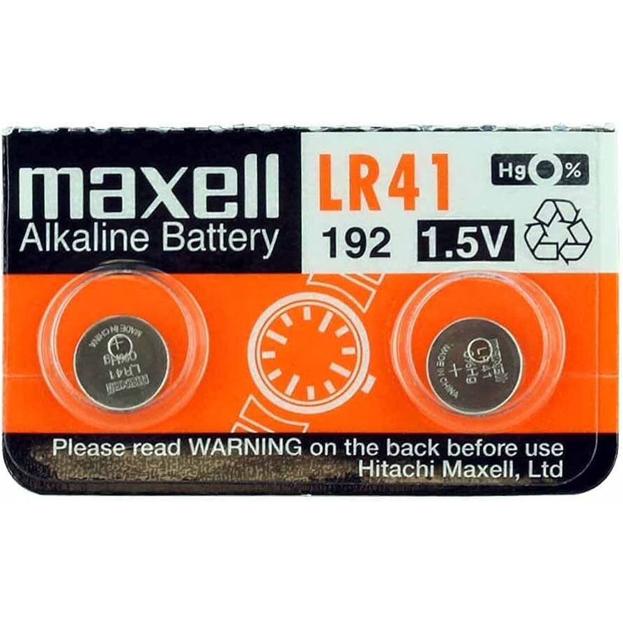 PILA ALCALINA LR41 PACK 2UN. MAXELL