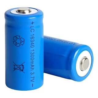 BATERIA 16340 X2  3,7V 1600MAH