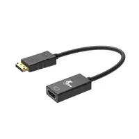 Xtech - Display adapter - 20 pin DisplayPort - 19 pin HDMI Type A - Black - Dis Pt (m) to HDMI (f) XTC-378