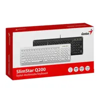TECLADO PC USB SLIMSTAR Q200/BLANCO GENIUS