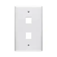 FACEPLATE RJ45/DOBLE BLANCO