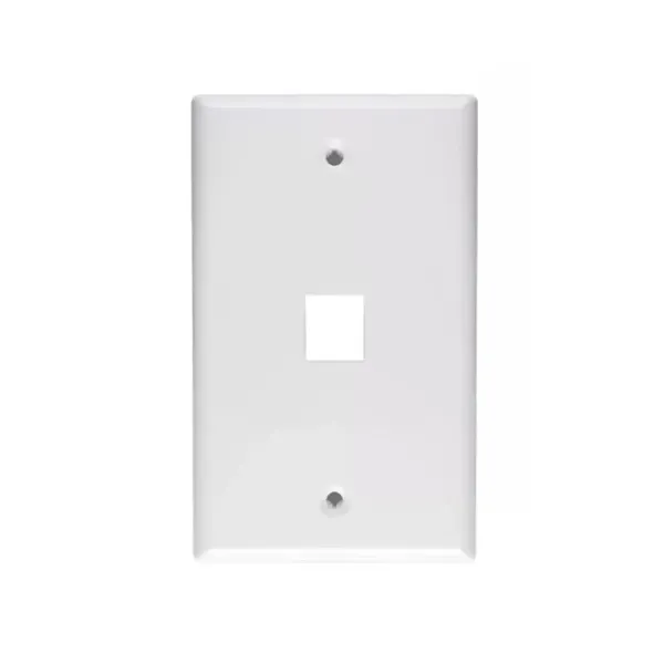 FACEPLATE RJ45/SIMPLE BLANCO
