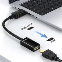 ADAPTADOR/CABLE DISPLAYPORT A HDMI M/H 15CM UL-DPHDMI DM