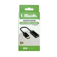 ADAPTADOR/CABLE DISPLAYPORT A HDMI M/H 15CM UL-DPHDMI DM