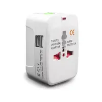 ADAPTADOR UNIVERSAL P/VIAJE + 2USB MULTIMARCA