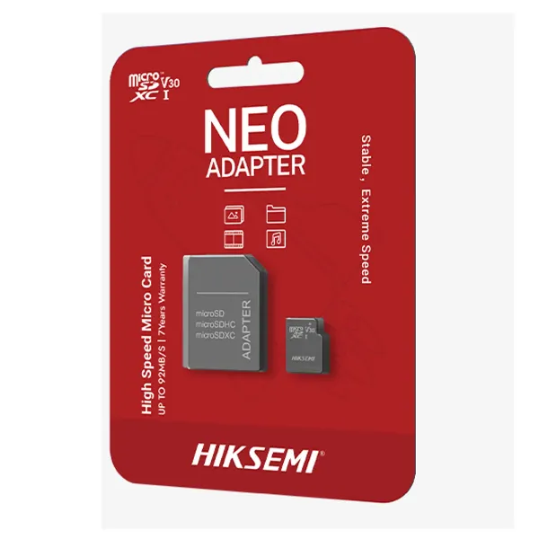 MEMORIA MICRO SD 256GB CON ADAPTADOR NEO HIKSEMI