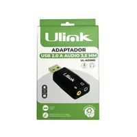 TARJETA SONIDO USB 2.0 A AUDIO 3.5MM  UL-ADSND ULINK