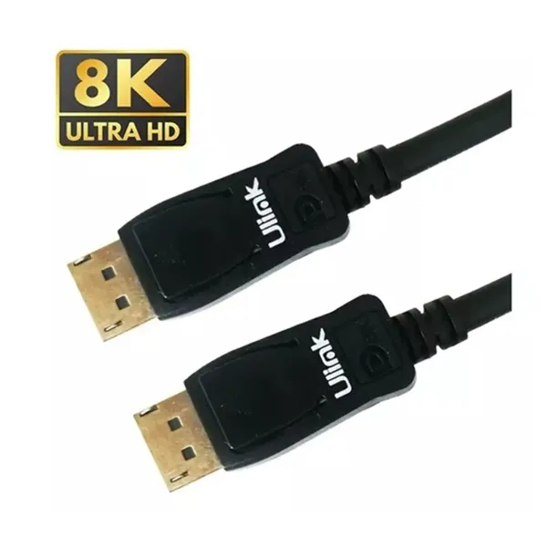 CABLE DISPLAYPORT M/M V1.4/8K 1.8MT UL-PROPD8K ULINK