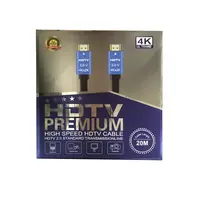 CABLE HDMI A HDMI 20 MT MACHO-MACHO FLAT HDTV 1.4V/1080P/10.2 Gbps