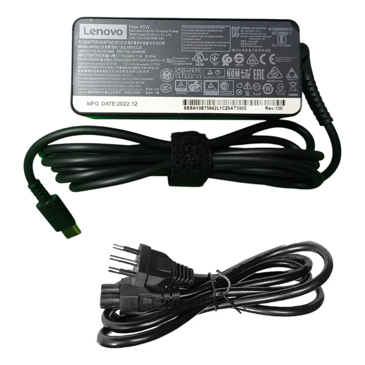 Cargador Notebook Original 20,0V - 2,25A 45W USB C AUTO AJUSTABLE