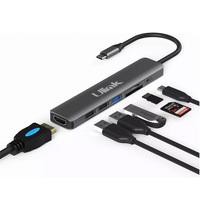 ADAPTADOR MULTIPUERTO USB-C 7 EN 1/USB3.0*1/HDMI*1/SD/MCSD*1/USB2.0*1/USB-C*1 PD 100W ULINK