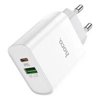 ADAPTADOR DUAL PORT QC3.0 PD20W C80A HOCO