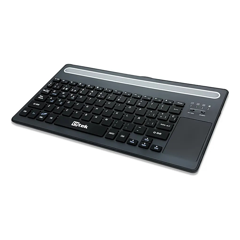 TECLADO BLUETOOTH UT-KBBT900 RECARGABLE CON TOUCH PAD UTEK