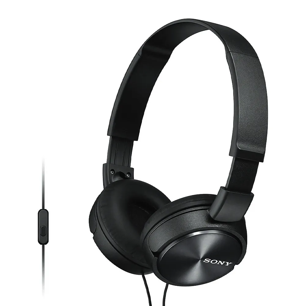 AUDIFONO CON MIC. PLUG 3.5MM NEGRO MDR-ZX310AP