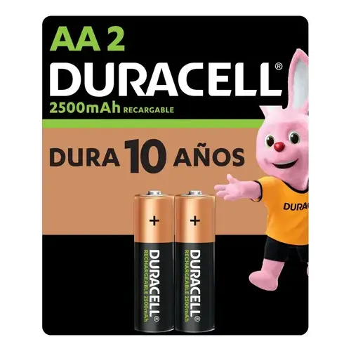 PILA RECARGABLE PACK 2 UNIDADES AA2/2500 MAH/DX1500