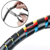 ORDENADOR DE CABLES ESPIRAL 10 mm x 10 mts/NEGRO