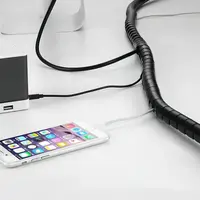 ORDENADOR DE CABLES ESPIRAL 10 mm x 10 mts/NEGRO