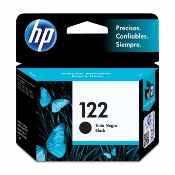 HP 122 - Negro - original - cartucho de tinta - para Deskjet 1010, 10XX J410, 1512, 2050 J510, 2050A J510, 2054A J510, 25XX, Envy 4502