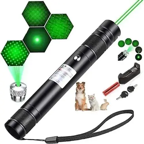 PRESENTADOR INALAMBRICO LASER VERDE C/BATERIA RECARG. CAJA BLANCA 5000MW