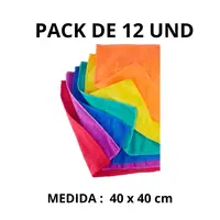 PAÑO LIMPIEZA MICROFIBRA MUTIUSO 40X40 cm PACK 12 UN.