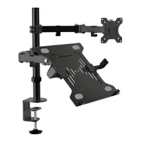 Soporte Monitor Simple p/Escritorio 13"-32" + Base de Apoyo Ntbk