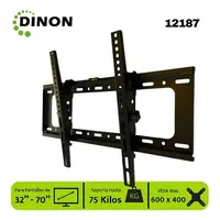 SOPORTE TV 32" A 70" UNIVERSAL REGULABLE +- 15°. VESA 400x600/75 KG
