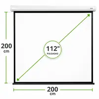 TELON MURAL 2,0 x 2,0 Mts 112" DIAGONAL CON SLR