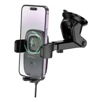 SOPORTE AUTO + CARGADOR INALAMBRICO 15W HW32