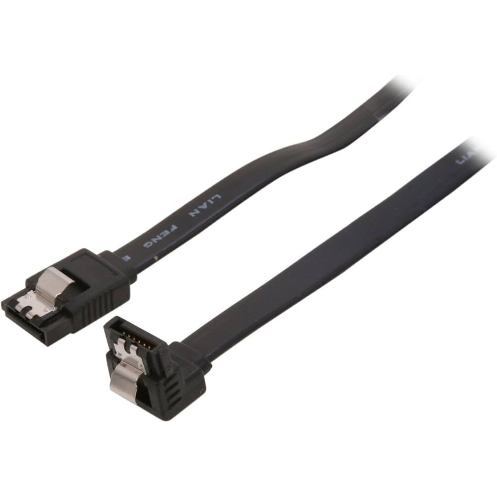 CABLE DATOS SATA3 90°/50CM 6GBS NEGRO