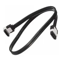 PACK 2UN. CABLE DATOS SATA3 RECTO/90° 50CM 6GBPS NEGRO