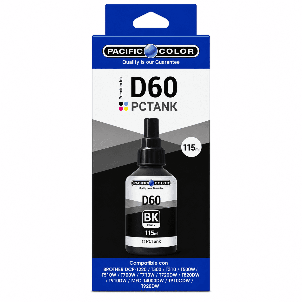 TINTA RECARGA (A) BTD60BK NEGRO 115ML (BROTHER) PACIFIC COLOR