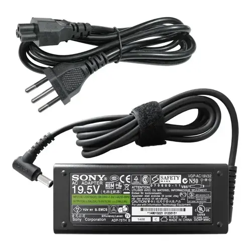 CARGADOR  ORIGINAL 19.5V X 6.2A PIN CENTRAL VGP-AC19V16
