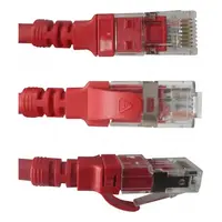 Cable Patch Cord 3mt Cat.6 U/UTP Rojo LSZH Inyectado Multifilar