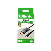 CABLE USB-C A HDMI UHD 4K 60HZ 1.8MT UL-CHDMI180 