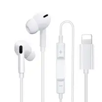 AUDIFONO ALAMBRICO LIGHTNING IN-EAR C/MICROFONO BLANCO