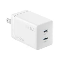 CARGADOR 45W/5A DUAL USB-C + CABLE GAR170W BLANCO