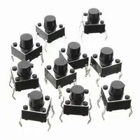 PULSADOR DE 6x6x6 mm. PACK 10 UN